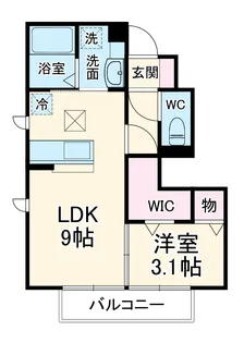 カロン【1階】の間取り