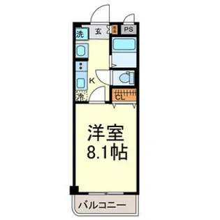 プランドール中村公園【2階】の間取り