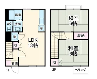 サンベルテ戸塚【1階】の間取り