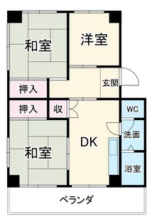 メゾンソレイユ【2階】の間取り