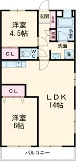 シャトル久我山【306号室】の間取り