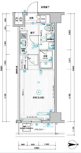 メインステージ武蔵関駅前Ⅱ【3階】の間取り