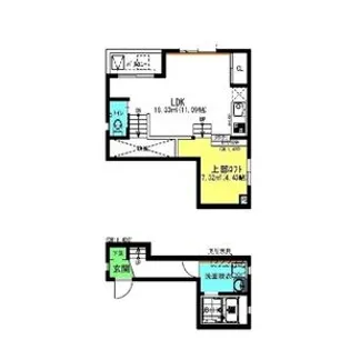 ソリッド勝川【2階】の間取り