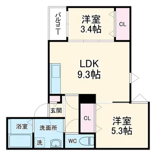 LECOCON蟹江 (レココンカニエ)【1階】の間取り