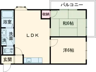 第一フジコーマンション【5B-1号室】の間取り