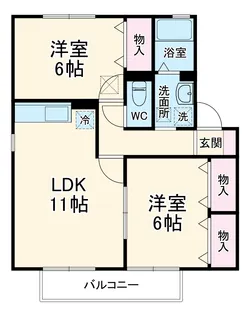 エクセル・スウィートⅡ【2階】の間取り