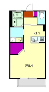 エトワールB【202号室】の間取り