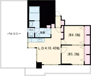 幸洋ハイツ三番町【801号室】の間取り