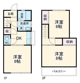 宇野ハイツ【1階】の間取り