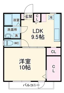 ノーブル松本【1階】の間取り