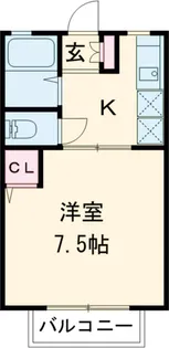 シティーハイムアスール【2階】の間取り
