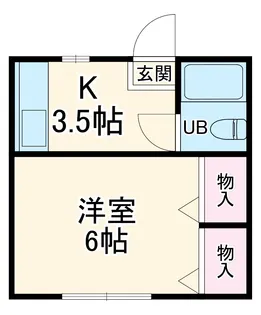 ハイツヴェルヴュー【2階】の間取り
