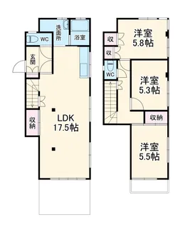 カームハイツ【1階】の間取り