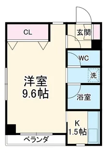 シャンブル平野【3A号室】の間取り
