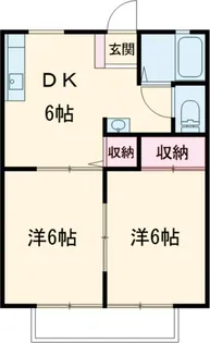 福正ハイツE【2階】の間取り