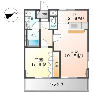 SAKURA CITY【1階】の間取り