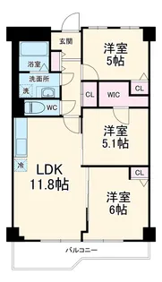 中津グリーンハイツ【2階】の間取り