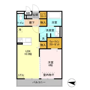 レーヴ【2階】の間取り