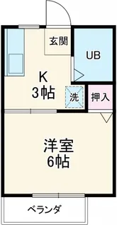 サンシティ嶺田 B【1階】の間取り