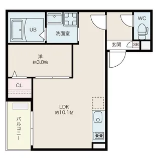 Jack obatachiyodaⅠ【3階】の間取り