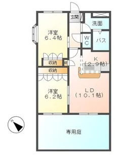 クレスト【106号室】の間取り