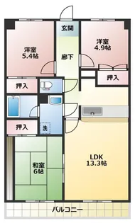 サニープレイスⅡ【2階】の間取り