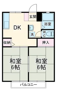 サンシティ寺部B【201号室】の間取り