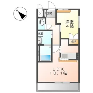 メゾンドシュシュ(maison de chou-chou)【2階】の間取り