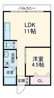 Kハイツ【2階】の間取り