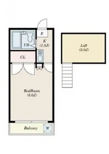 Kハイム【105号室】の間取り