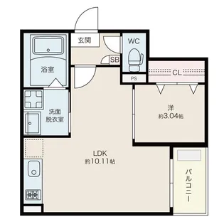 Jack inaeiⅢ【2階】の間取り