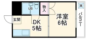 メイプルワン【205号室】の間取り
