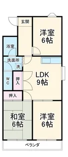 好日ハイツ【302号室】の間取り