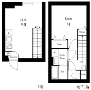 everCrest赤羽【102号室】の間取り