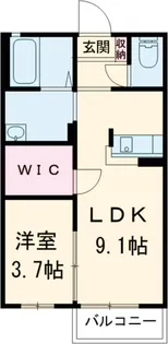 タウンコートB【1階】の間取り