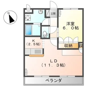 サンク エトワール【3階】の間取り