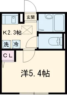 ノーザンロード武蔵境【1階】の間取り