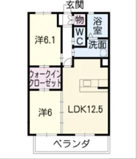 ボヌール【2階】の間取り