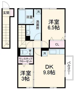 ドミールK【2階】の間取り