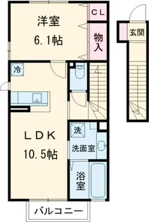 リドレーノア II【2階】の間取り