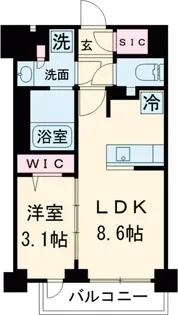 クレストコート大岡山【3階】の間取り