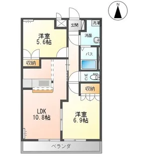 Ensuite Plus(エンスィートプリュー)【1階】の間取り