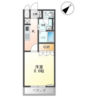 ヴィア・SATO【1階】の間取り