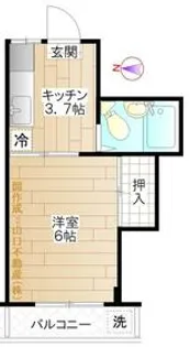 栃木屋コーポ【3階】の間取り