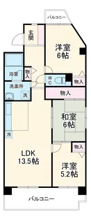 ビルド延珠【402号室】の間取り
