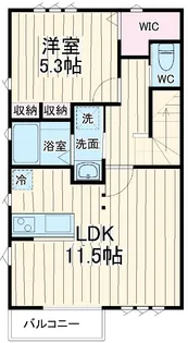 An'z Court【201号室】の間取り