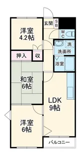 プラザエテルノ【4階】の間取り