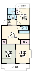 サニーサイド【1階】の間取り