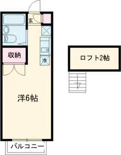 コーポ里美Ⅲ【2階】の間取り