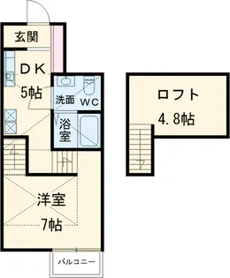 グランリュクス【1階】の間取り